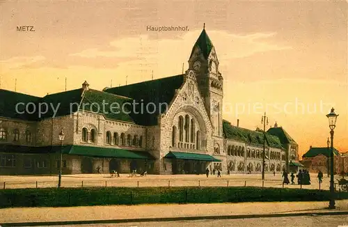 AK / Ansichtskarte Metz_Moselle Hauptbahnhof Metz_Moselle