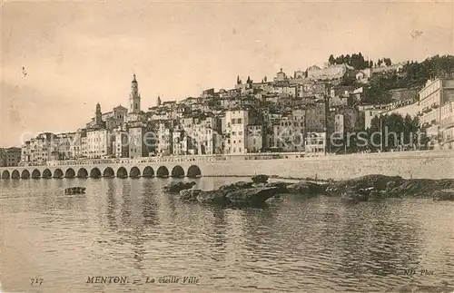AK / Ansichtskarte Menton_Alpes_Maritimes La vieille Ville Menton_Alpes_Maritimes