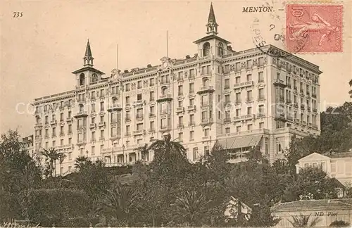 AK / Ansichtskarte Menton_Alpes_Maritimes Schloss Menton_Alpes_Maritimes