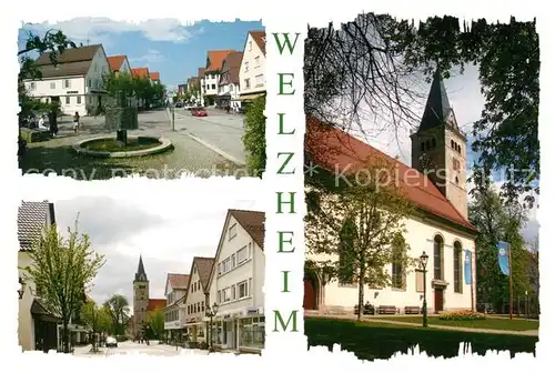 AK / Ansichtskarte Welzheim Stadtmitte Sankt Gallus Kirche Welzheim