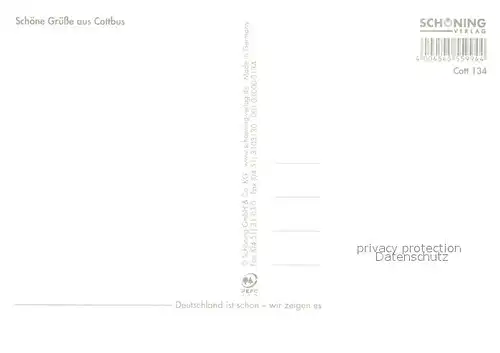 AK / Ansichtskarte Cottbus Kirche Schloss Theater Innenstadt Cottbus