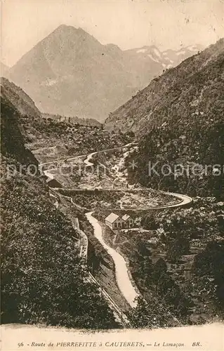 AK / Ansichtskarte Cauterets Route de Pierrefitte a Cauterets Le Limacon Cauterets