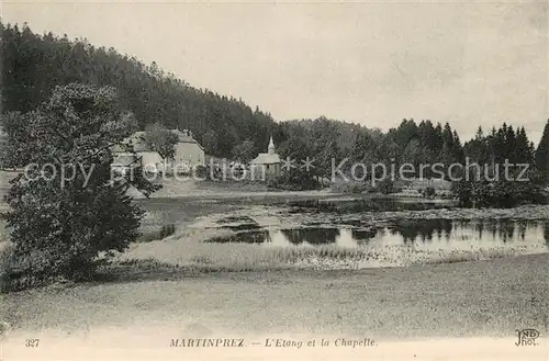 AK / Ansichtskarte Corbeilles Martinprez Etang et la Chapelle Corbeilles