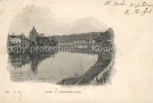 AK / Ansichtskarte Lyon_France Ile Barbe Lyon France