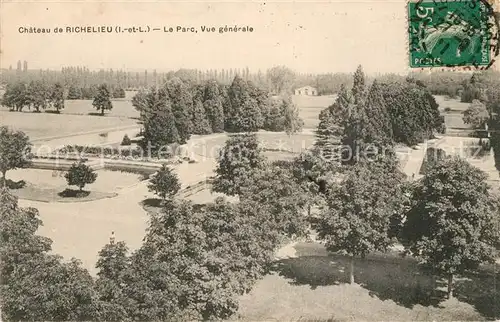 AK / Ansichtskarte Richelieu Chateau de Richelieu Le Parc Vue generale Richelieu