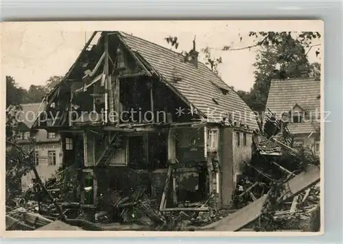 AK / Ansichtskarte Berggiesshuebel Folgen der Hochwasserkatastrophe Wohlfahrtskarte Berggiesshuebel