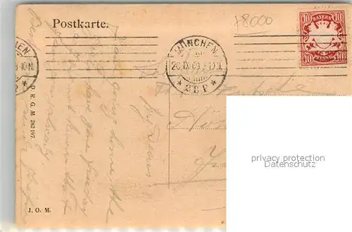 AK / Ansichtskarte Muenchen Zentralbahnhof Strassenbahn Pferdekutschen Bilderrahmen Muenchen