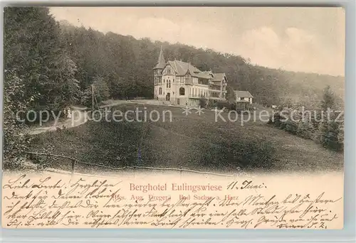 AK / Ansichtskarte Bad_Sachsa_Harz Berghotel Eulingswiese Bad_Sachsa_Harz