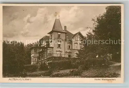 AK / Ansichtskarte Altenau_Harz Hotel Waldgarten Altenau Harz