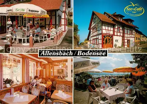 AK / Ansichtskarte Allensbach_Bodensee See Cafe Schneider Allensbach_Bodensee