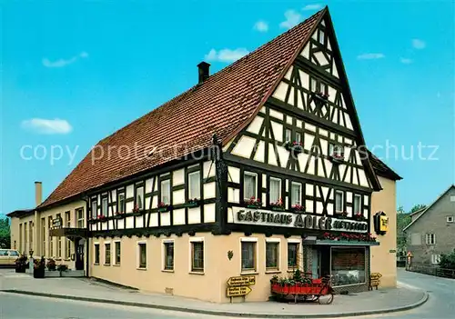 AK / Ansichtskarte Owen_Esslingen Gasthaus Metzgerei Zum Adler Owen Esslingen