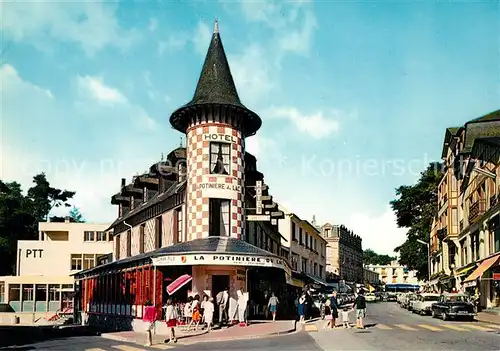 AK / Ansichtskarte Bagnoles de l_Orne Hotel La Potiniere rue du casino Bagnoles de l_Orne