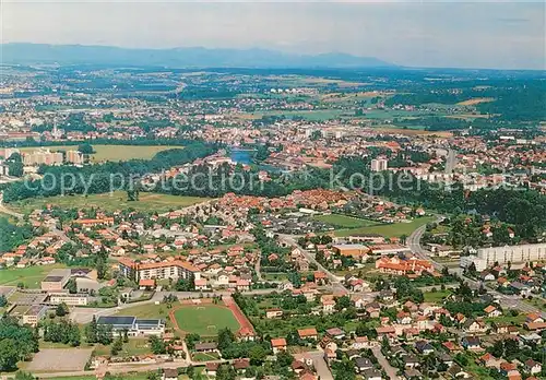 AK / Ansichtskarte Valentigney_Doubs Fliegeraufnahme Lycee Sestales Quartier de la Novie Valentigney_Doubs