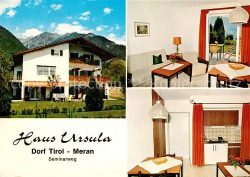 AK / Ansichtskarte Dorf_Tirol Haus Ursula  Dorf_Tirol