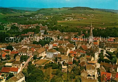 AK / Ansichtskarte Meursault Fliegeraufnahme Eglise Saint Nicolas Hotel de Ville  Meursault