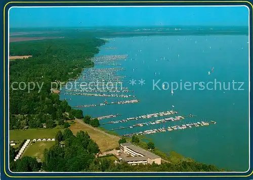 AK / Ansichtskarte Steinhude_Meer Fliegeraufnahme Segelhafen Steinhude Meer