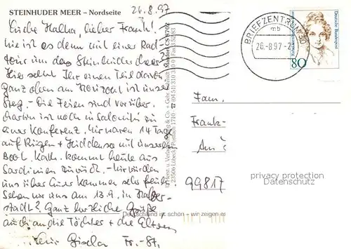 AK / Ansichtskarte Steinhude_Meer Fliegeraufnahme Segelhafen Steinhude Meer