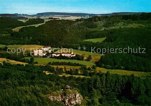 AK / Ansichtskarte Neukirchen_Knuellgebirge Fliegeraufnahme Waldsanatorium Urbachtal Neukirchen Knuellgebirge