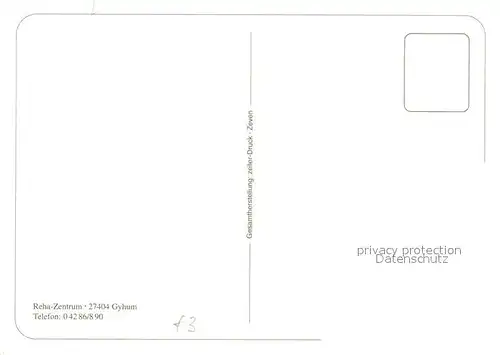 AK / Ansichtskarte Gyhum Reha Zentrum Gyhum