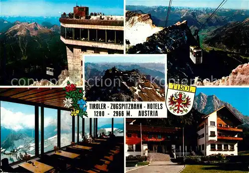 AK / Ansichtskarte Ehrwald_Tirol Tiroler Zugspitzbahn Hotels Ehrwald Tirol