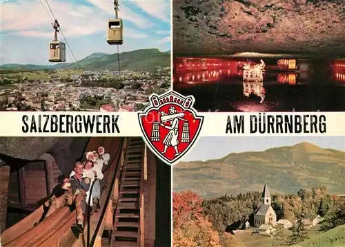 AK / Ansichtskarte Hallein Salzbergwerk Seilbahn am Duerrnberg Hallein