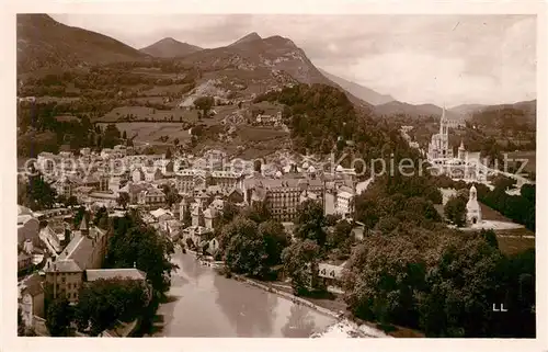 AK / Ansichtskarte Lourdes_Hautes_Pyrenees Vue generale prise du Chateau Fort Lourdes_Hautes_Pyrenees