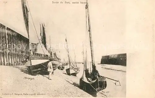 AK / Ansichtskarte Paris Sortie du Port marce basse Paris