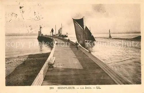 AK / Ansichtskarte Honfleur La Jetee Honfleur