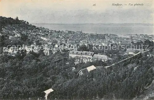 AK / Ansichtskarte Honfleur Vue generale Honfleur