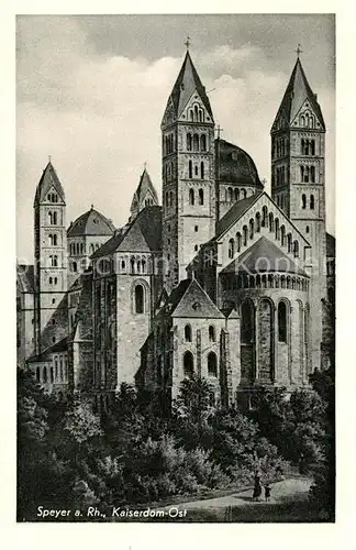 AK / Ansichtskarte Speyer_Rhein Kaiserdom Speyer Rhein