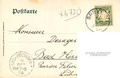 AK / Ansichtskarte Speyer_Rhein Dom Inneres Speyer Rhein