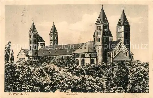 AK / Ansichtskarte Speyer_Rhein Kaiserdom Speyer Rhein