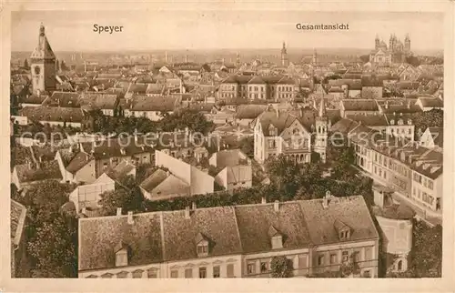 AK / Ansichtskarte Speyer_Rhein Gesamtansicht Speyer Rhein