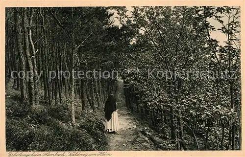 AK / Ansichtskarte Speyer_Rhein Erholungsheim Hambach Waldweg am Heim Speyer Rhein