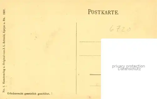 AK / Ansichtskarte Speyer_Rhein Partie am Dom Speyer Rhein