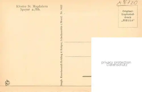 AK / Ansichtskarte Speyer_Rhein Kaiserdom von der Liberaecke Speyer Rhein