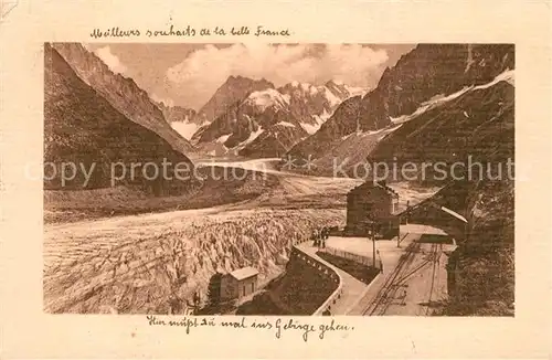 AK / Ansichtskarte Chamonix Mont Blanc La Mer de Glace Chamonix