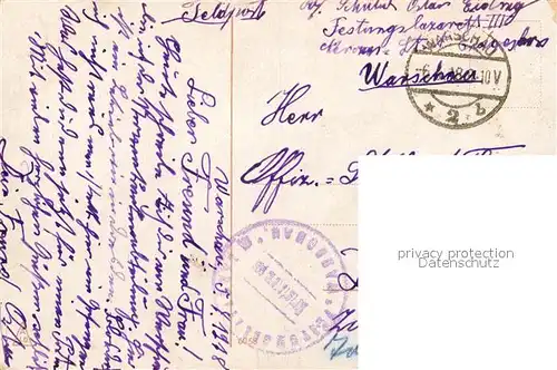 AK / Ansichtskarte Warszawa Rathaus Warszawa