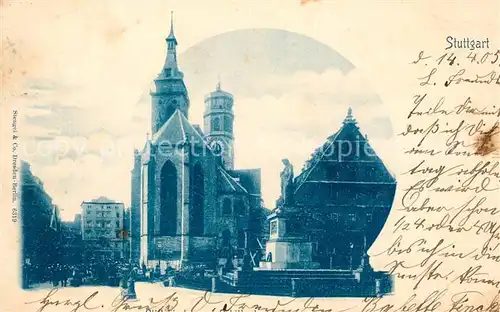AK / Ansichtskarte Stuttgart Kirche Stuttgart
