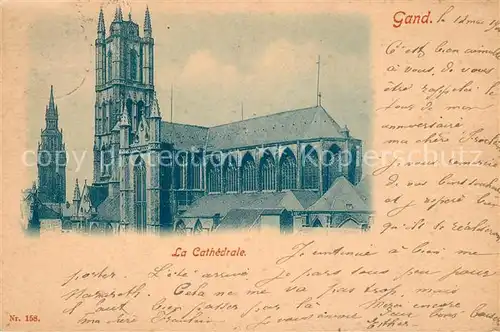 AK / Ansichtskarte Gand_Belgien La Cathedrale Gand Belgien