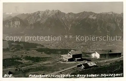 AK / Ansichtskarte Patscherkofel Seilbahn Berghaus und Schutzhaus Patscherkofel
