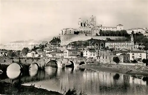 AK / Ansichtskarte Beziers Vue generale et le vieux pont Beziers