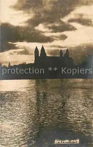 AK / Ansichtskarte Speyer_Rhein Dom Speyer Rhein