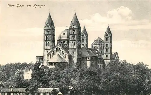AK / Ansichtskarte Speyer_Rhein Dom Speyer Rhein