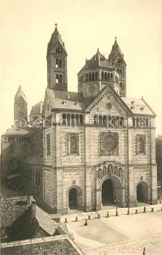 AK / Ansichtskarte Speyer_Rhein Dom Nordwestseite Speyer Rhein