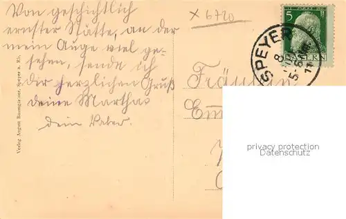 AK / Ansichtskarte Speyer_Rhein Kaiserdom Speyer Rhein