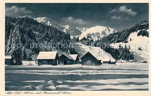 AK / Ansichtskarte Kleinwalsertal_Vorarlberg Alpe Oede mit Steinmandl Kleinwalsertal_Vorarlberg