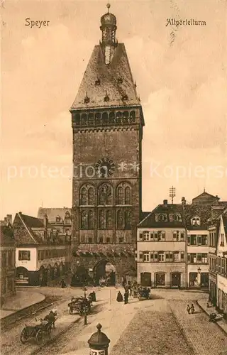 AK / Ansichtskarte Speyer_Rhein Altpoertelturm Speyer Rhein