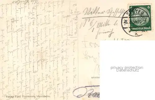 AK / Ansichtskarte Speyer_Rhein Rheinpartie am Abend mit Dom Speyer Rhein