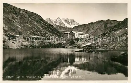 AK / Ansichtskarte Grand_St_Bernard Lac et Hospice Grand_St_Bernard